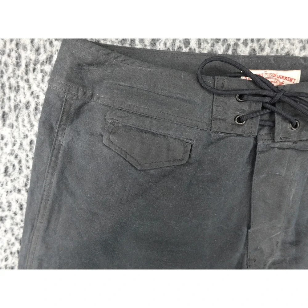 Filson Eagle Harbord Shorts Mens 32 Dark Navy Lace Up Utility Swim Trunks 11147